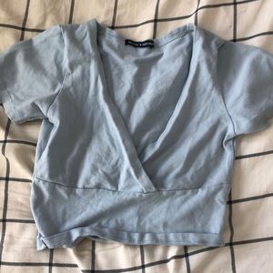 Brandy Melville blue Amara tee